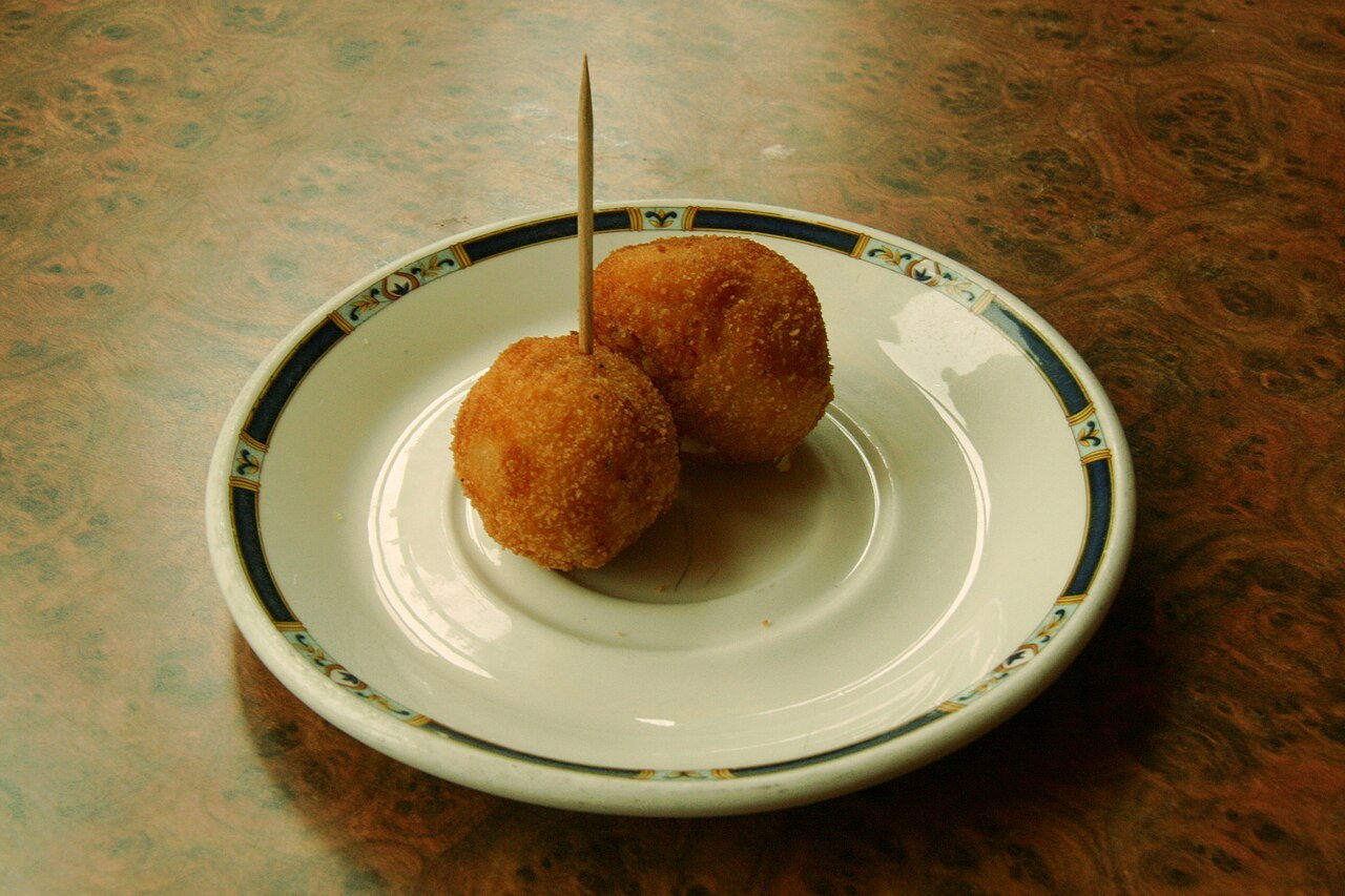 croquetas de jamón - esféricas -riofrío