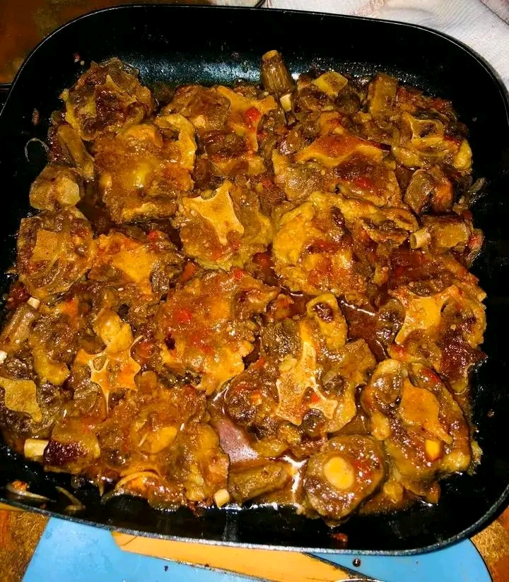 Freshly made oxtail Stew