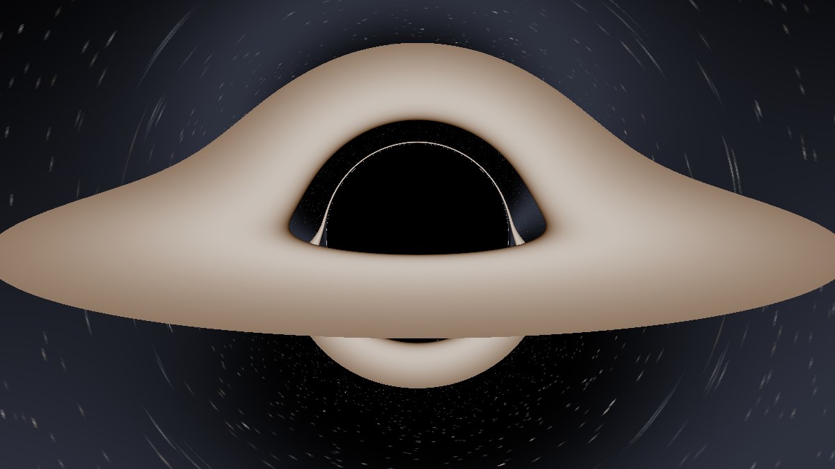 The disk without the Doppler shift: both sides the same brightness.