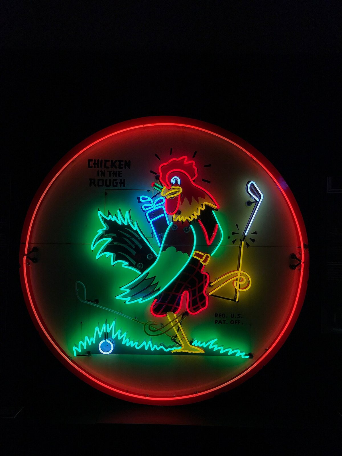 A neon exhibit at the Neville Public Museum in Green Bay, WI.