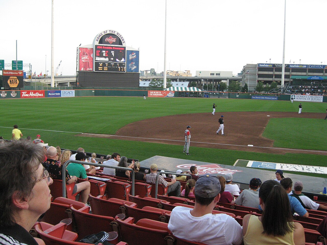 Buffalo Bisons vs. Gwinnett Braves MiLB game in Buffalo, NY.