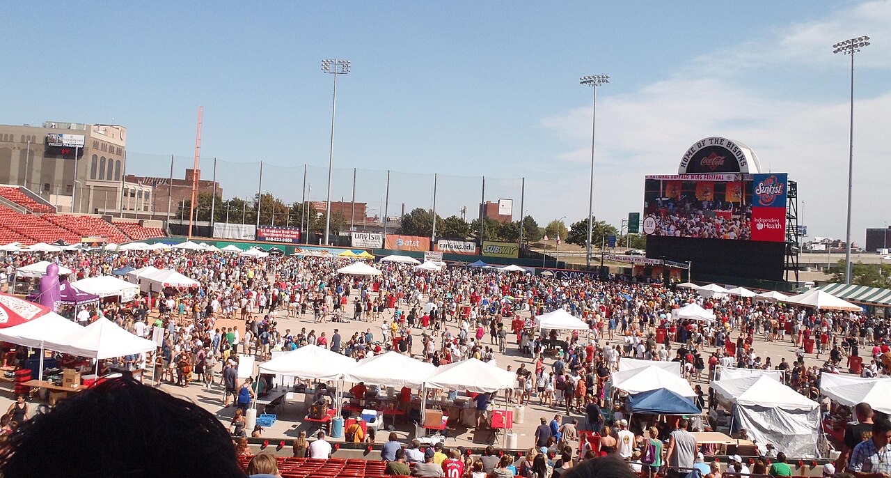 Crowd at the Buffalo Wing Festival, Coca-Cola Field, Buffalo, New York
