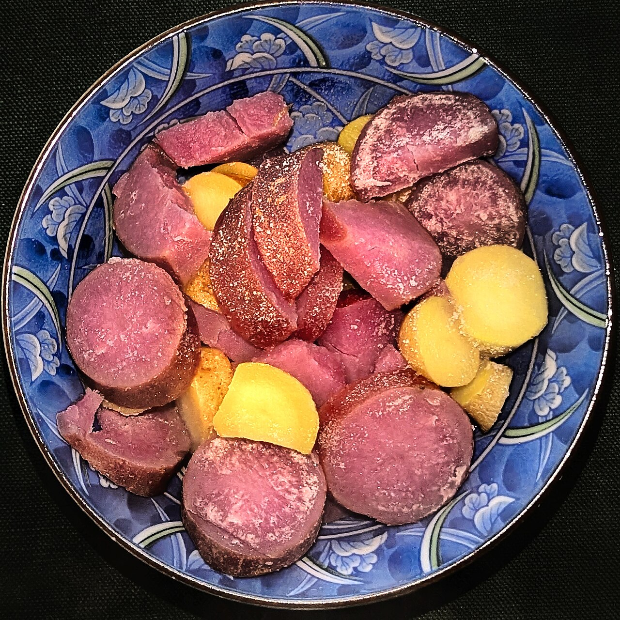 Boiled potatoes with salt - Massachusetts, USA.