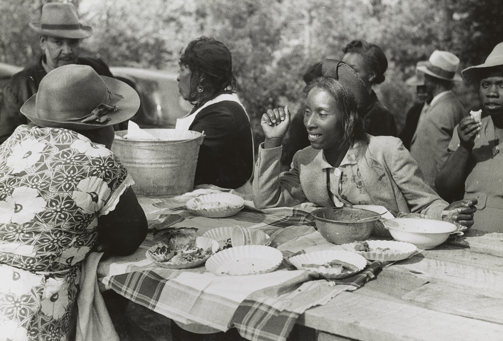 A second frame of the same church picnic near Yanceyville, Caswell County, North Carolina, 1940.