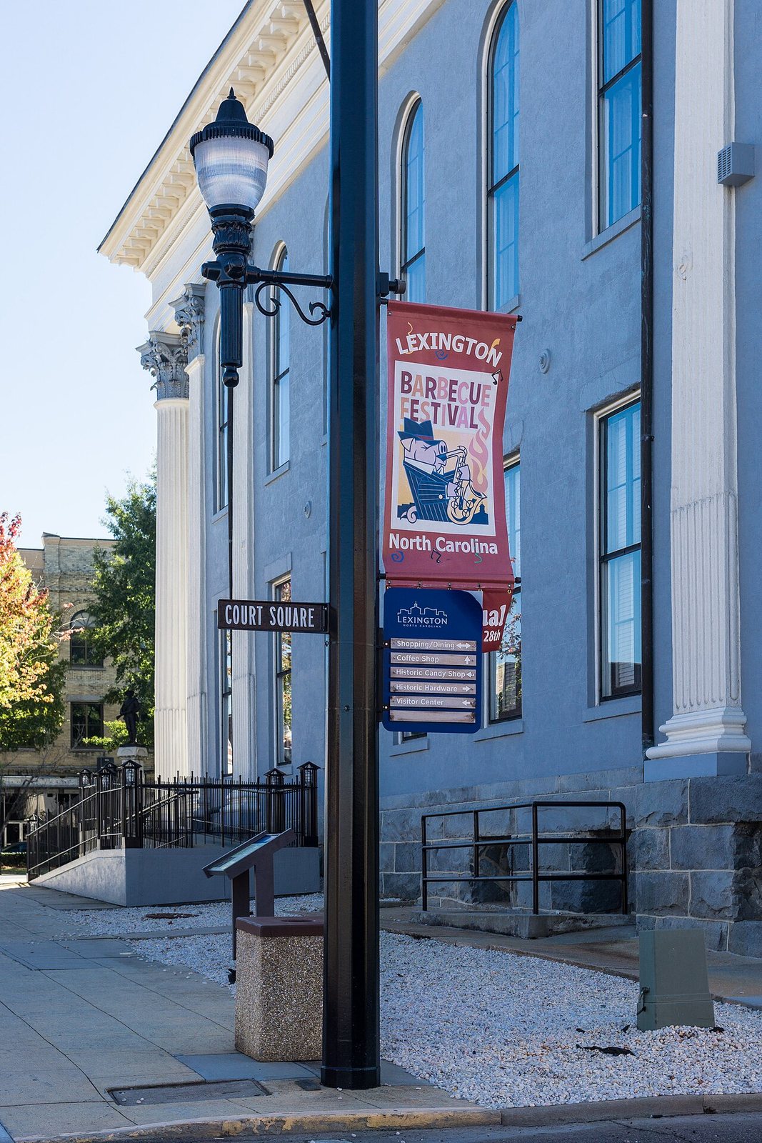 Street banner in Lexington, North Carolina