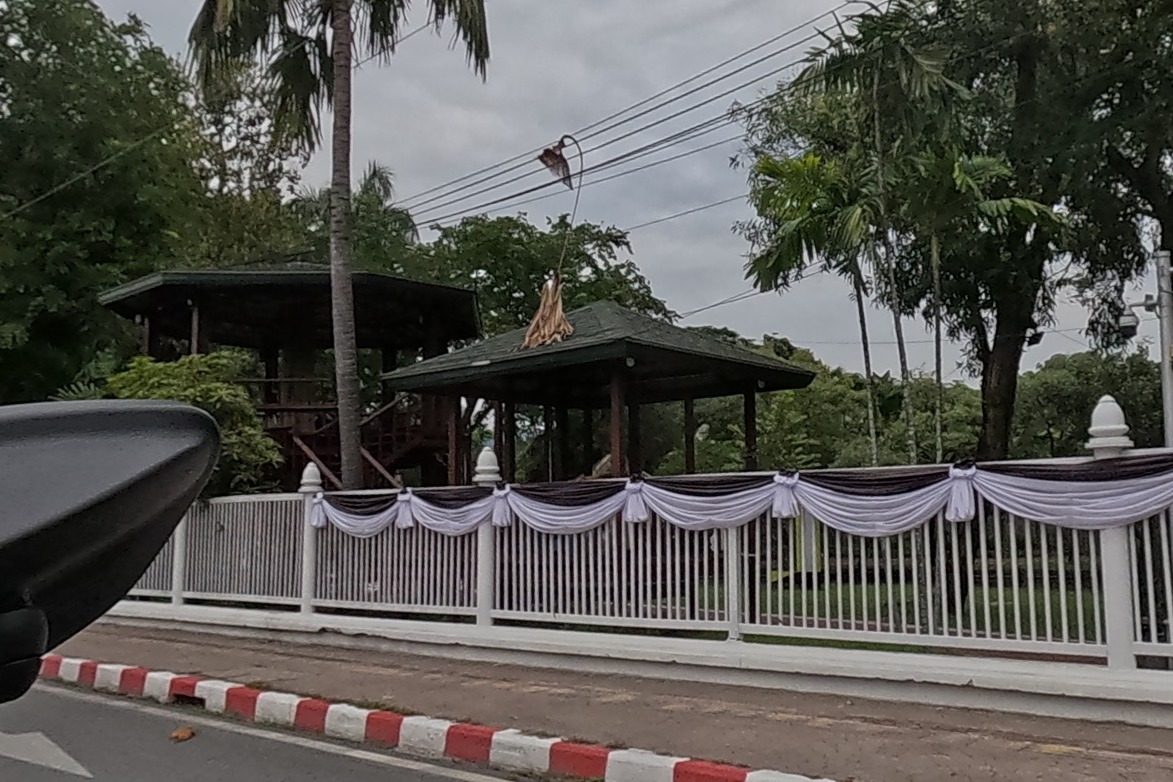 Festive pavilion at the Chaeng Ku Hueang corner park