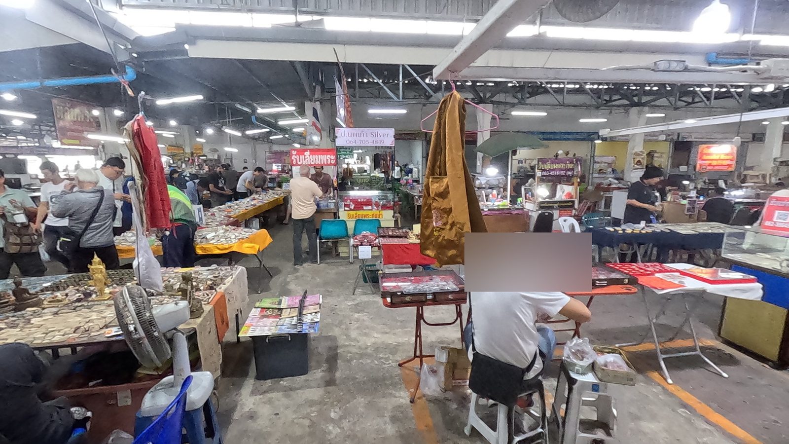 Casing stalls and a hanging monk's bag