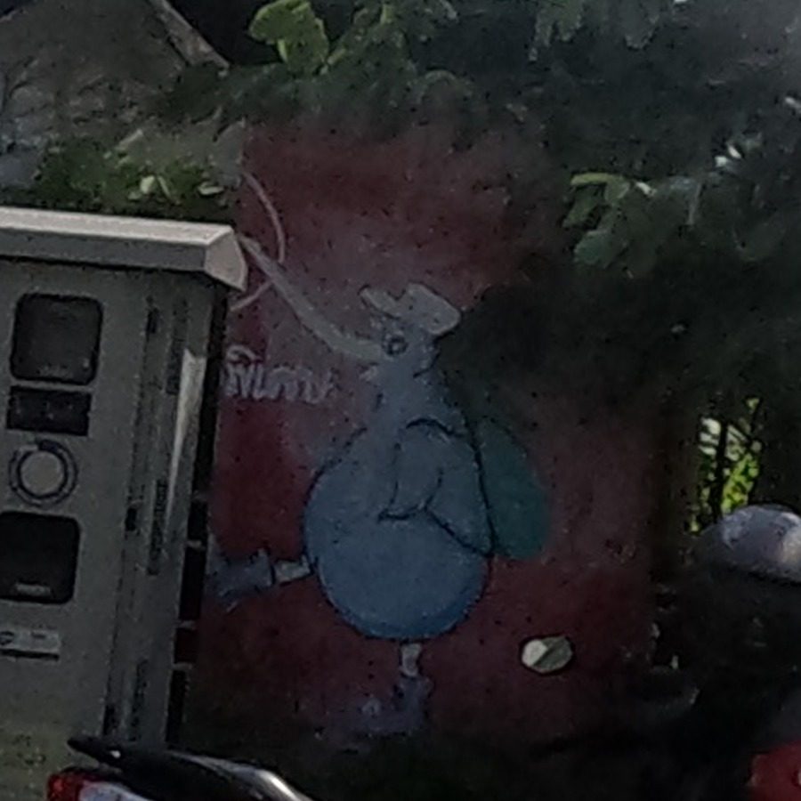 Hand-painted elephant utility box