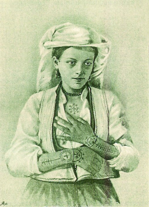 Tattoos of Cross on Croatian women in Bosnia and Herzegovina were defence from Ottoman Turks