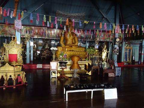 The interior of Wat Chong Klang in Mae Hong Son.