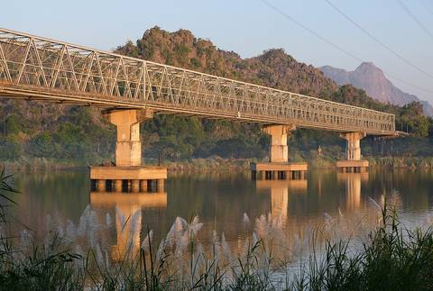 Thanlwin Bridge, Hpa-An, Myanmar.
