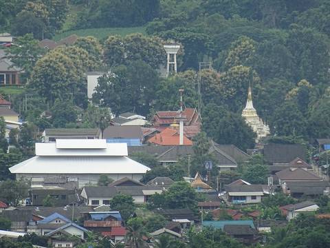View of Pai from the Big Buddha of Wat Phra That Mae Yen.
