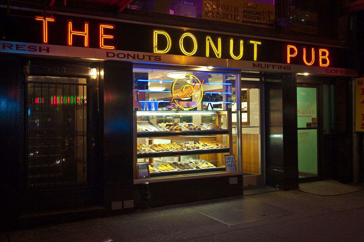 Great neon sign. They have great donuts too!
