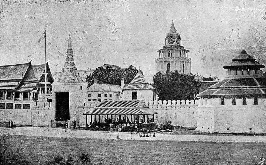 Phuwadon Thatsanai, the clock tower in the Grand Palace, 1922.